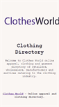 Mobile Screenshot of clothesworld.com